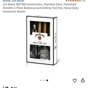 Jim Beam 5-Piece Grill Tool Set